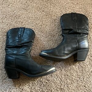 Shyanne Black Heeled Boots